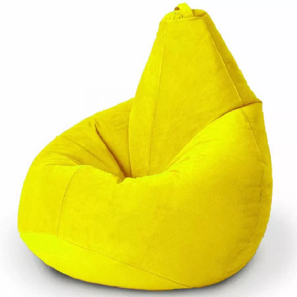 Fotoliu para din velur marimea XXL, culoarea galbena