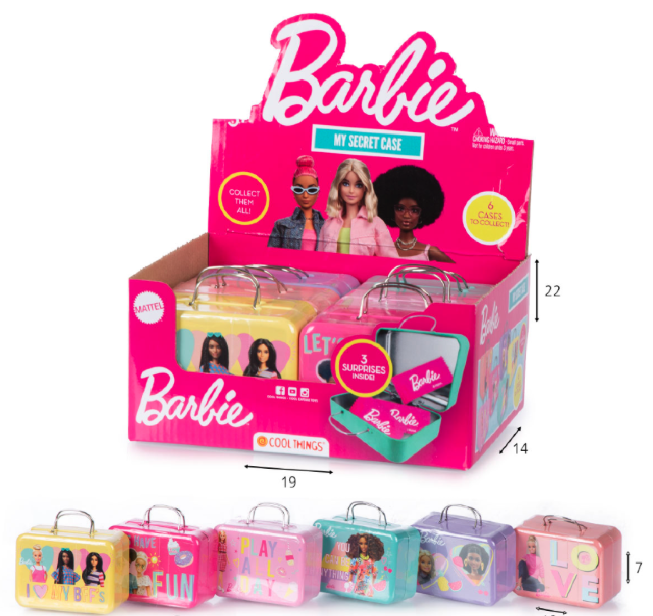 Set-geanta "Barbie" cu inel, bratara, accesorii de par