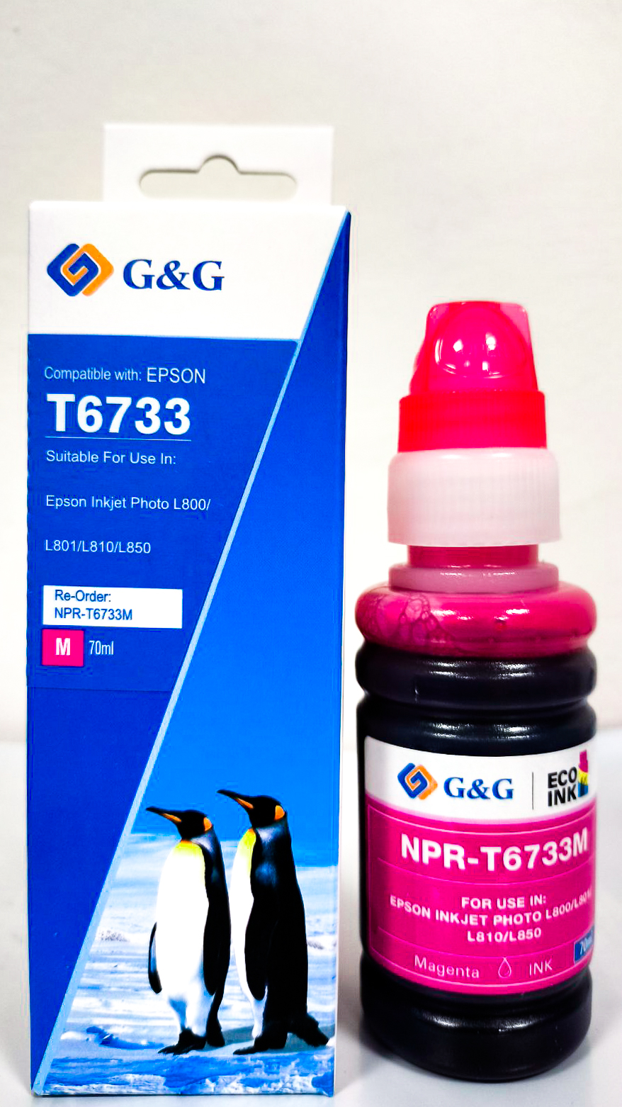 Cerneală Epson Premium compatibilă T67364A Light Magenta for L800/ 805/ 810/ 850/ 1800 -  70ml