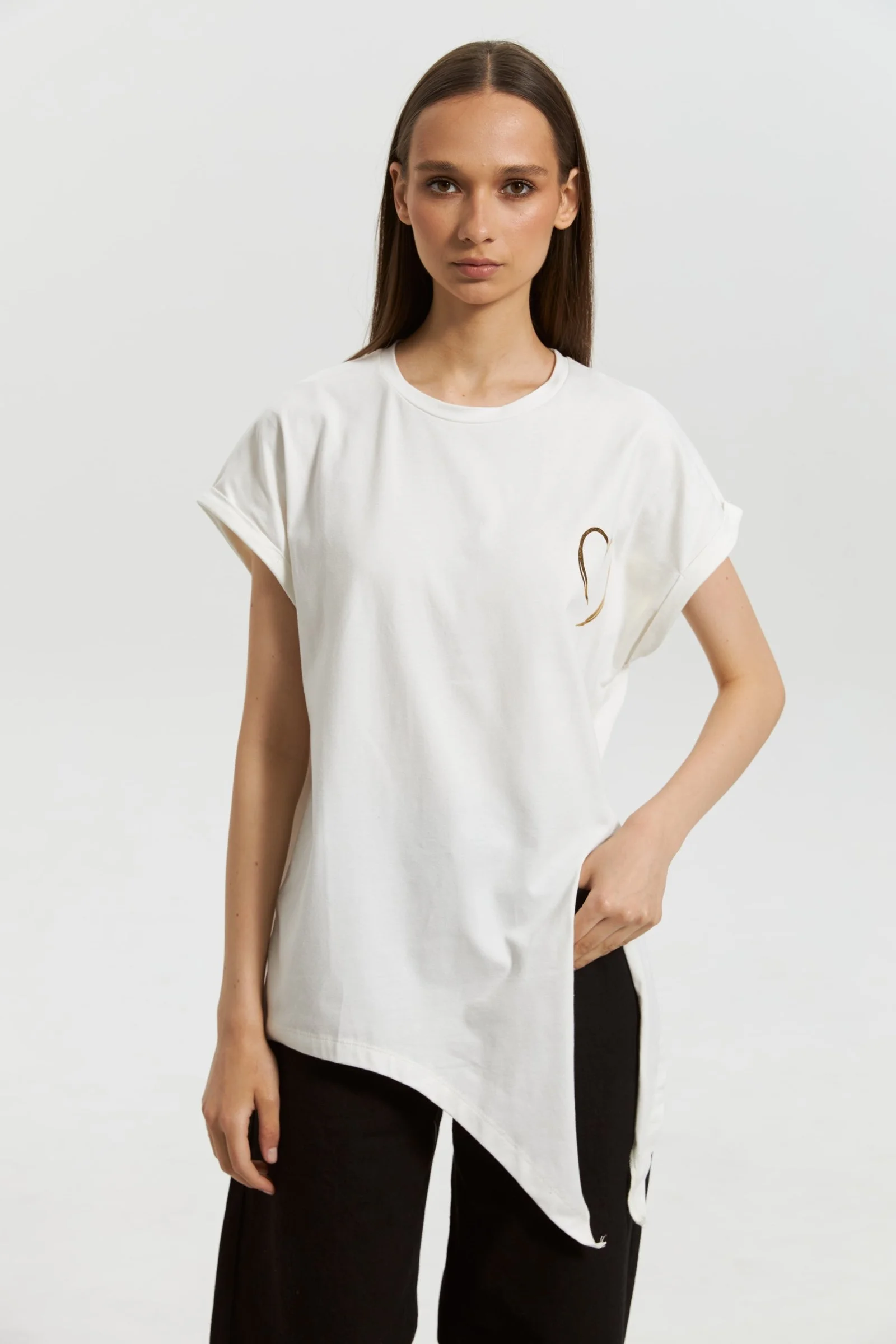 Tricou cu mânecă scurtă pentru dame din bumbac