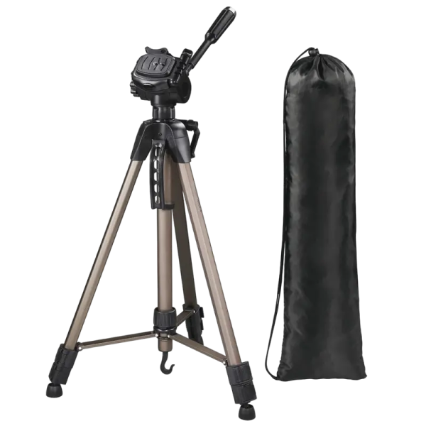 Trepied/Monopod HAMA Star 62, Cap panoramic cu 3 căi, Bej