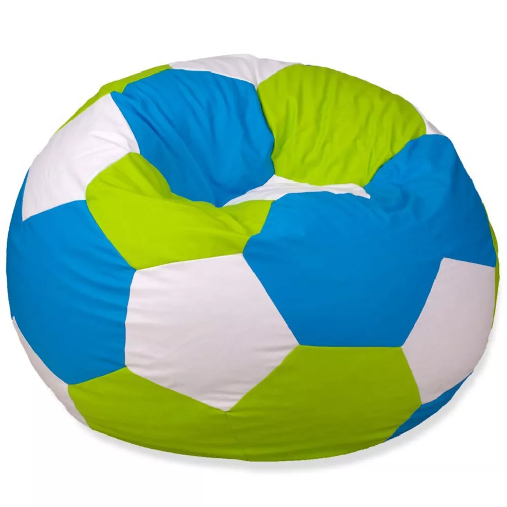 BeanBag Minge marimea S, culoarea verde, alb,albastru din ecopiele