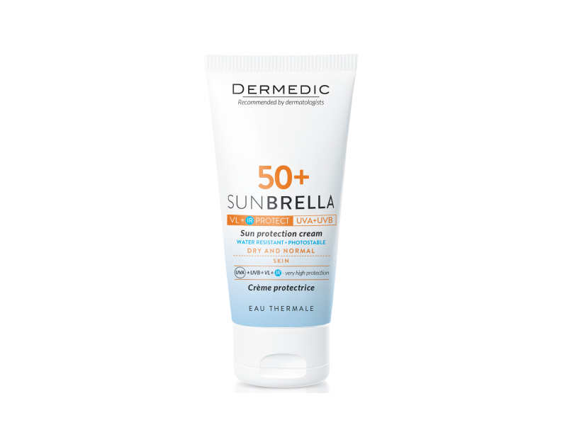 Dermedic sunbrella crema protectie solara SPF50 ten uscat/normal 50g