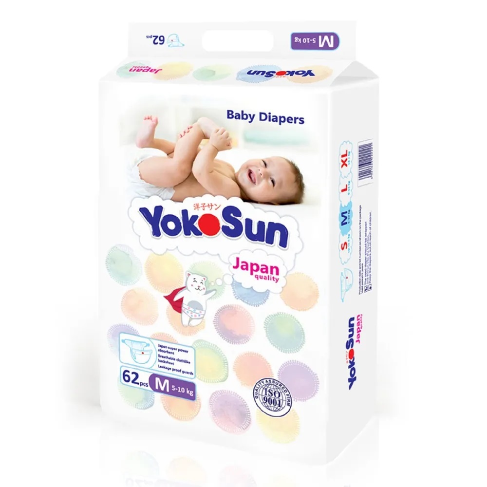 YOKOSUN Scutece pentru copii M 62buc