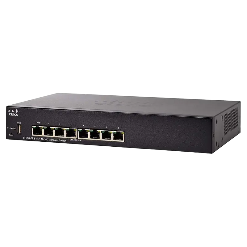 Switch de rețea Cisco SF350-08