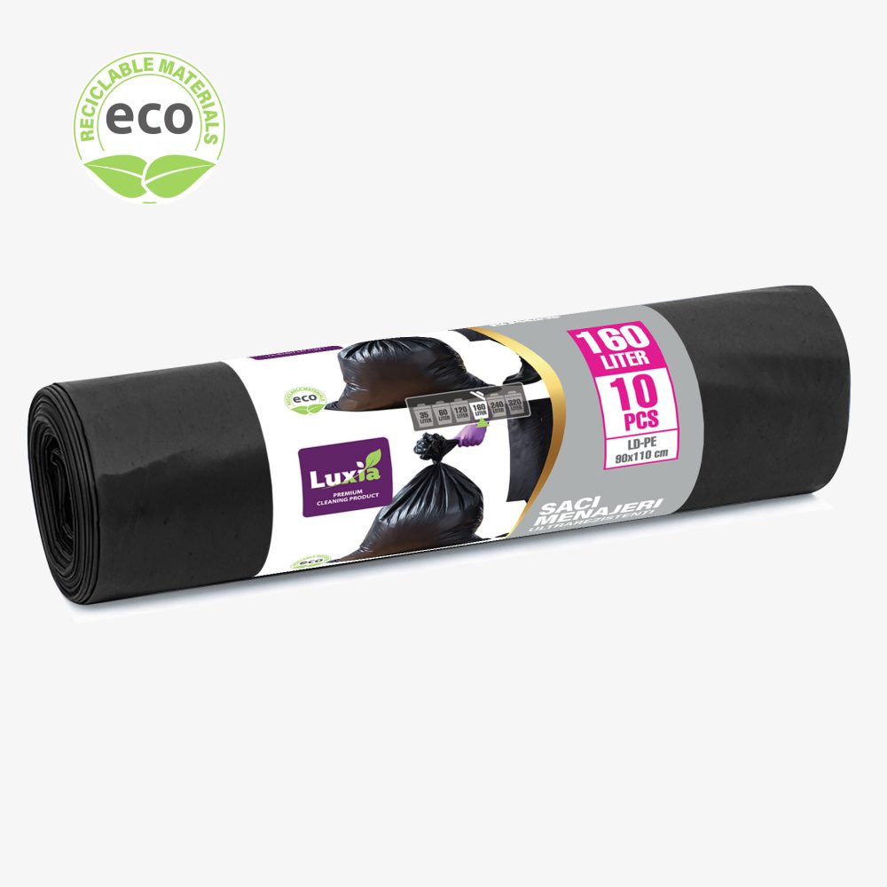 LUXIA Pungi p/u gunoi Ultrarezistenti 160 L 10 buc. LUX-4011  /16