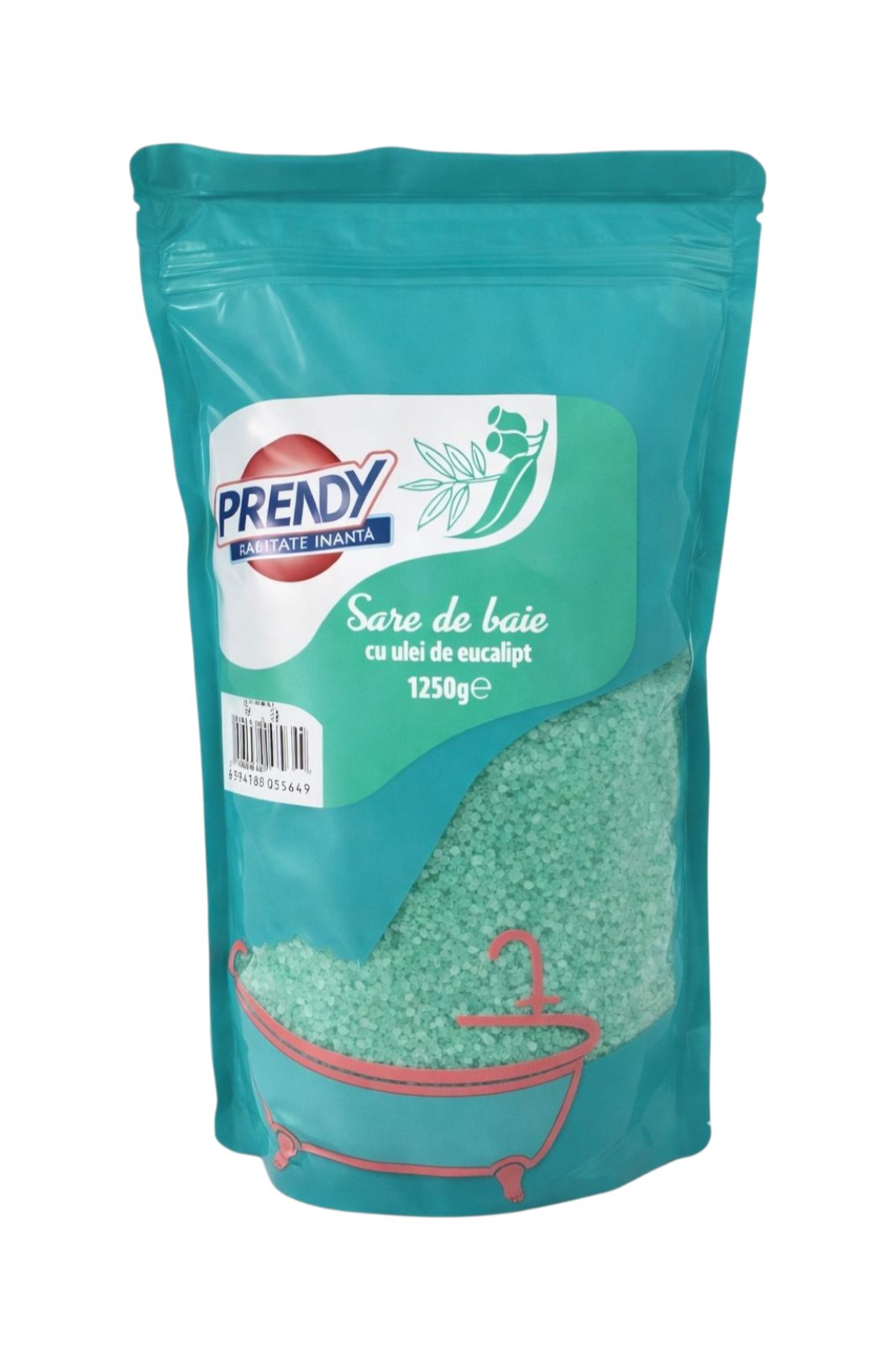 Sare de baie PRENDY cu ulei de eucalipt (1250 g)