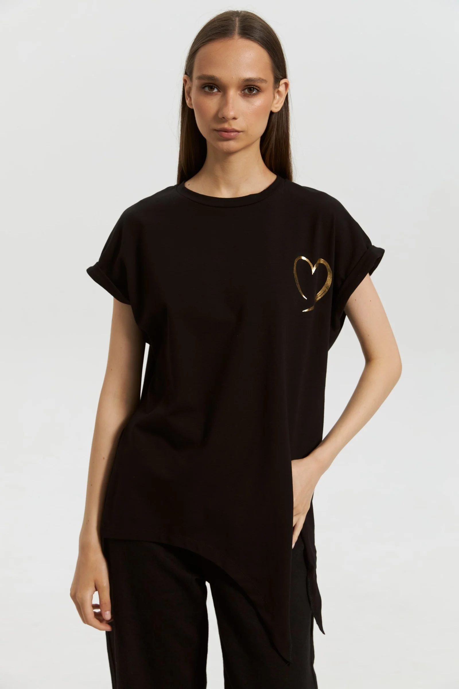 Tricou cu mânecă scurtă pentru dame din bumbac