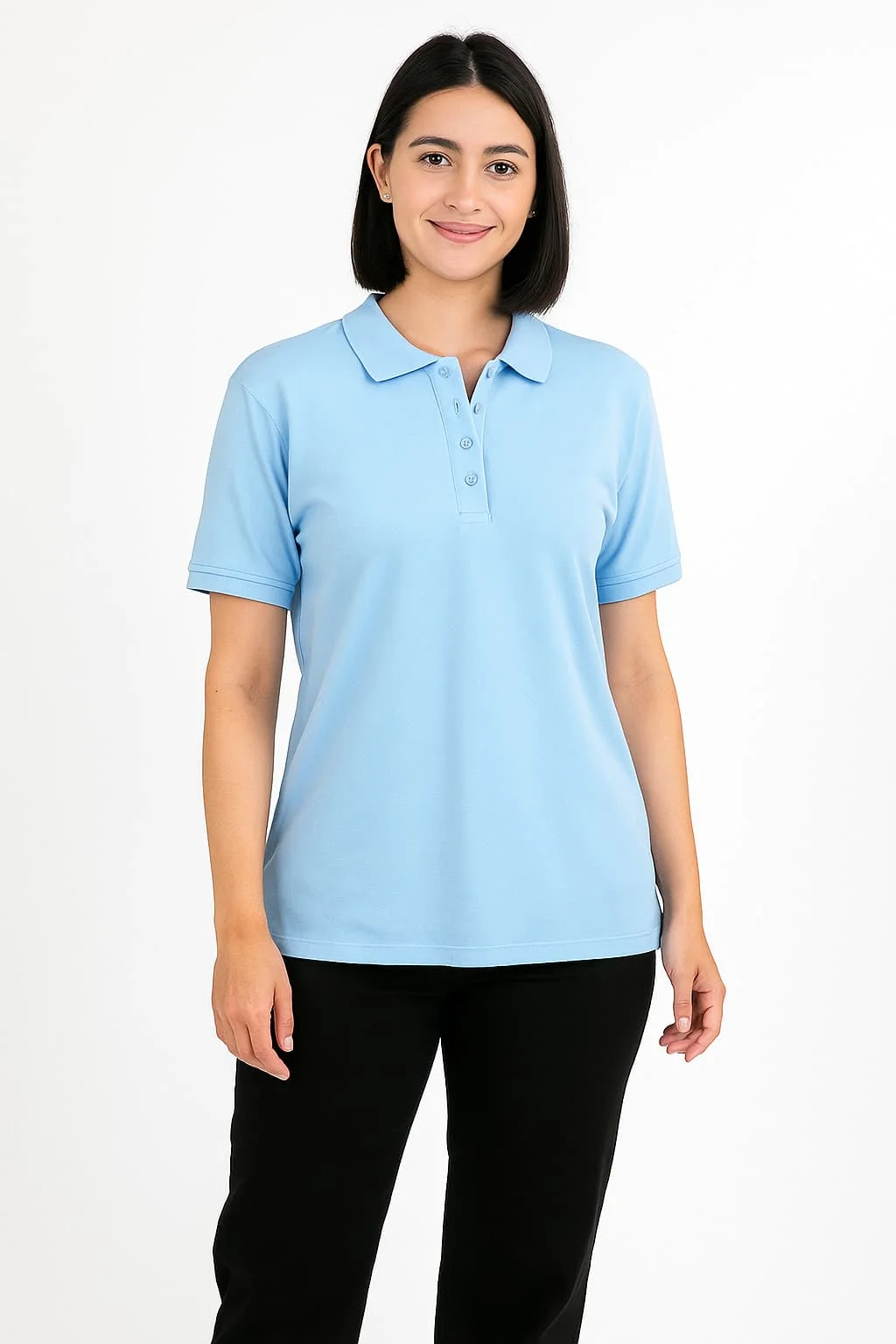 Tricou polo din bumbac pentru dame