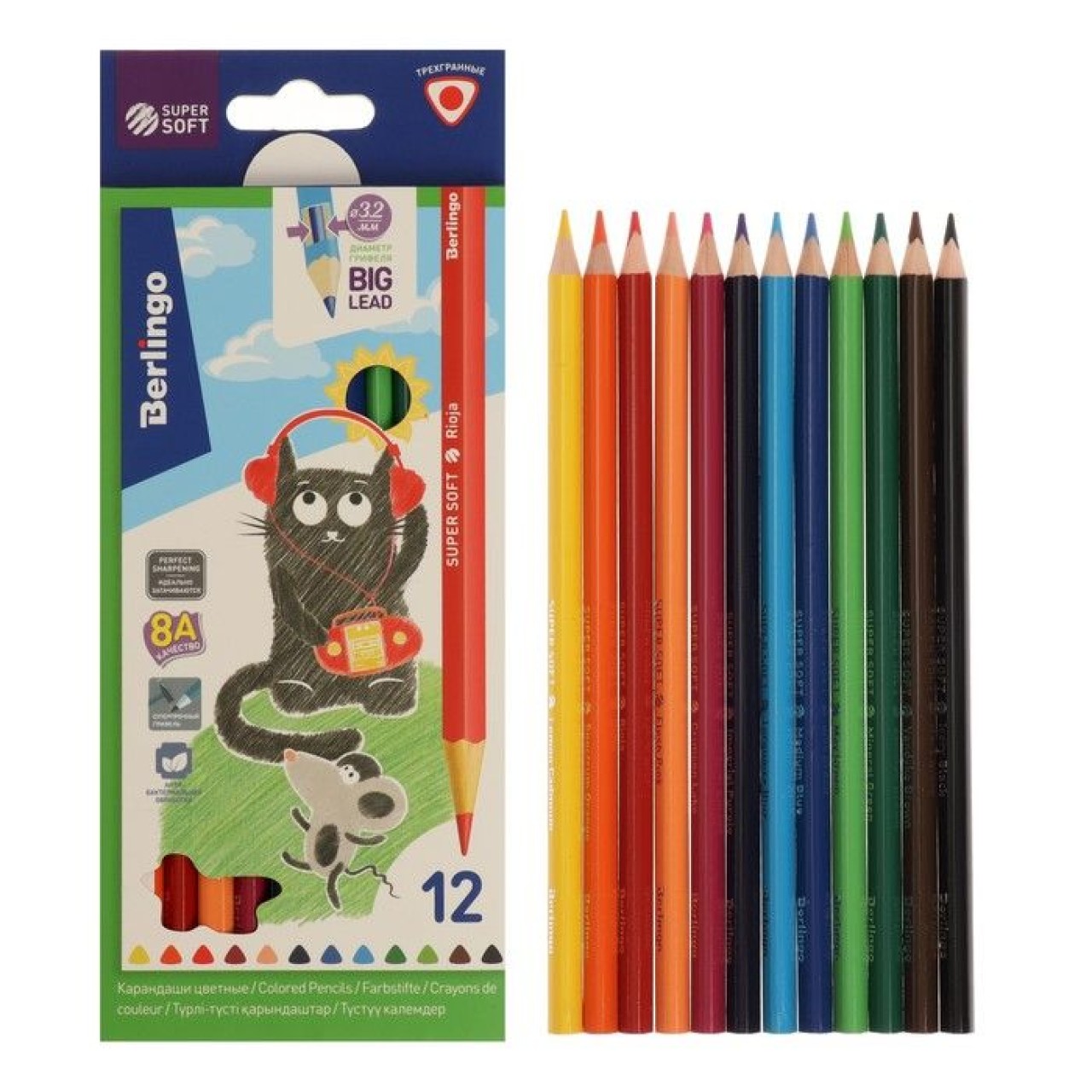 Set de creioane colorate (12buc)