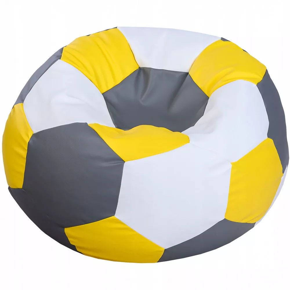 BeanBag Minge marimea"XL",culoarea sur,alb,galben din ecopiele