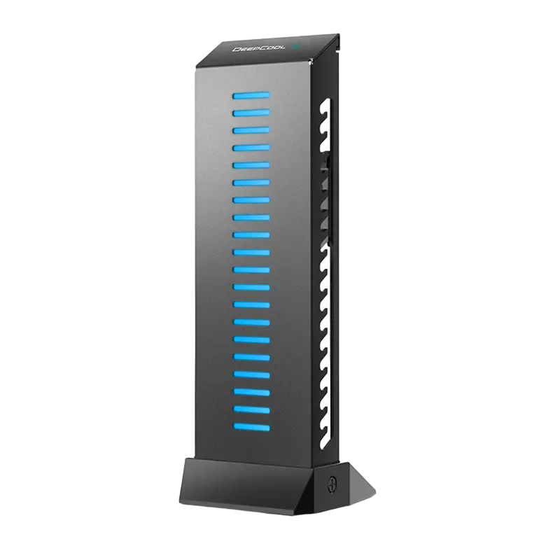 Suport pentru placă grafică Deepcool GH-01 A-RGB, Negru