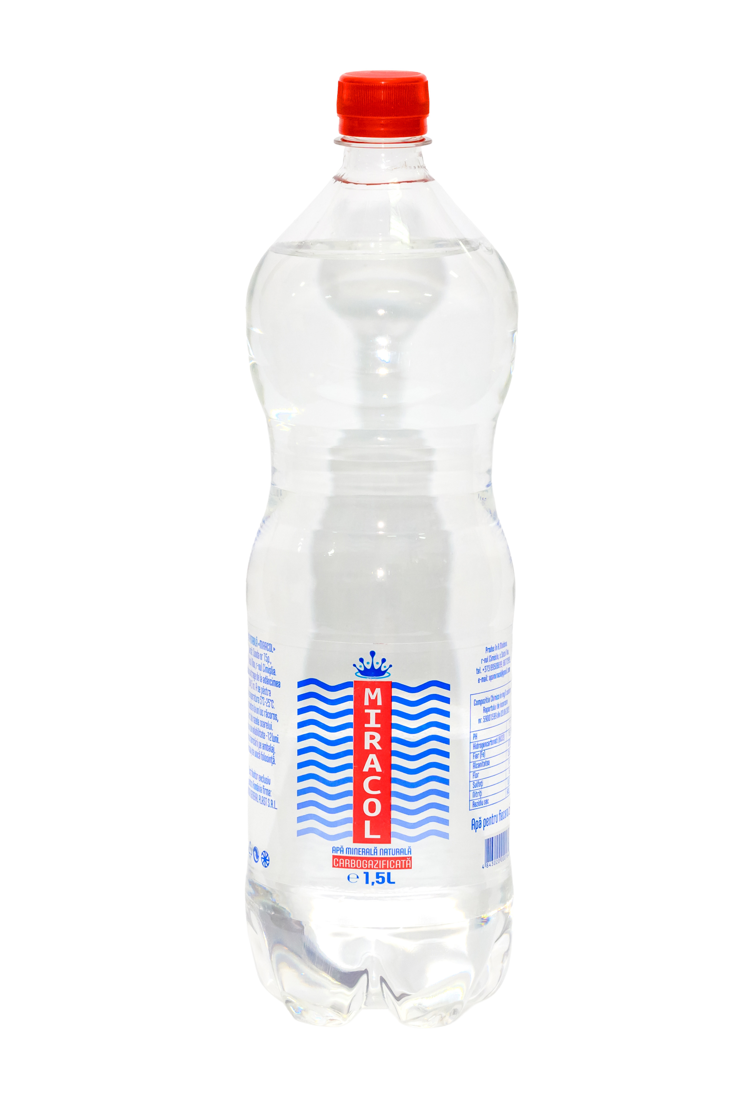 Apă potabilă carbogazificată MIRACOL   1,5 L