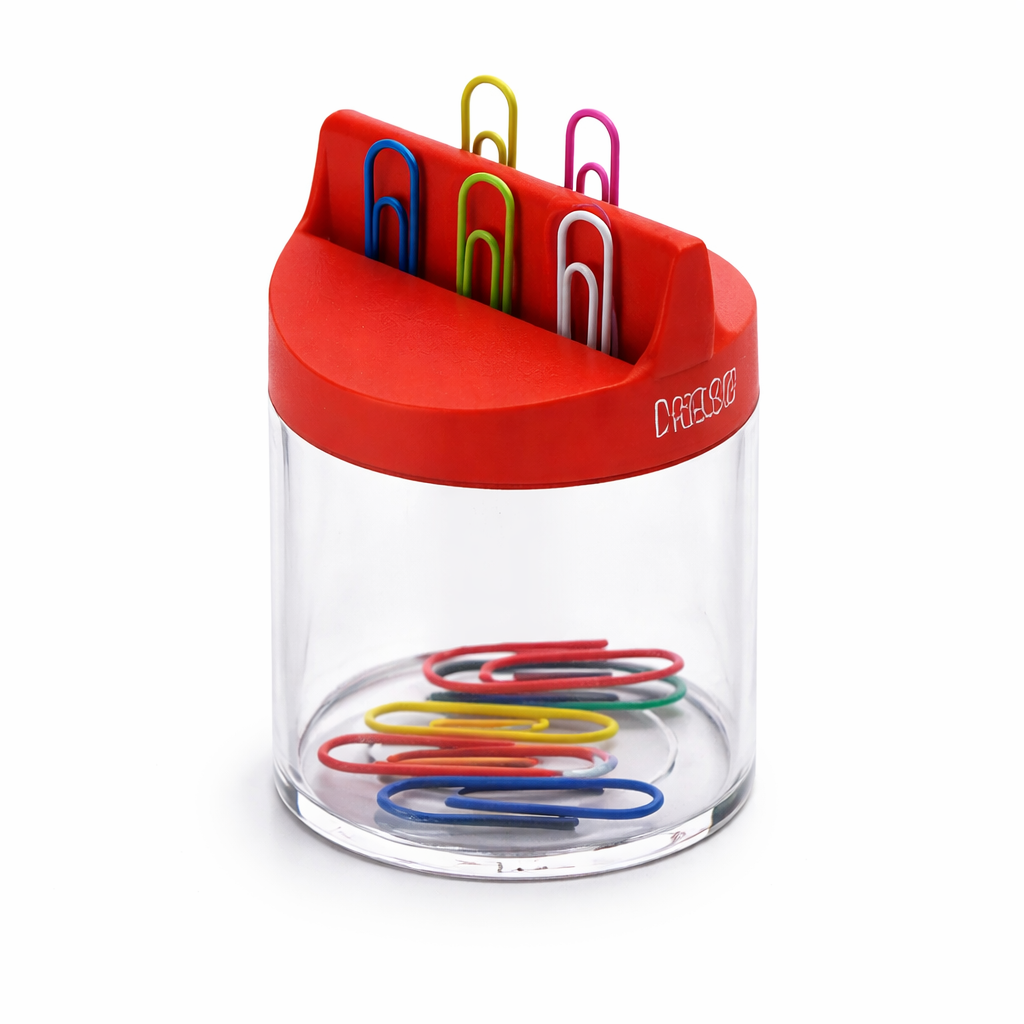 Dispenser agrafe magnetic CASSA, suport agrafe birou cu magnet pentru organizare agrafe hartie, distribuitor agrafe metalice pentru birou, fara agrafe incluse