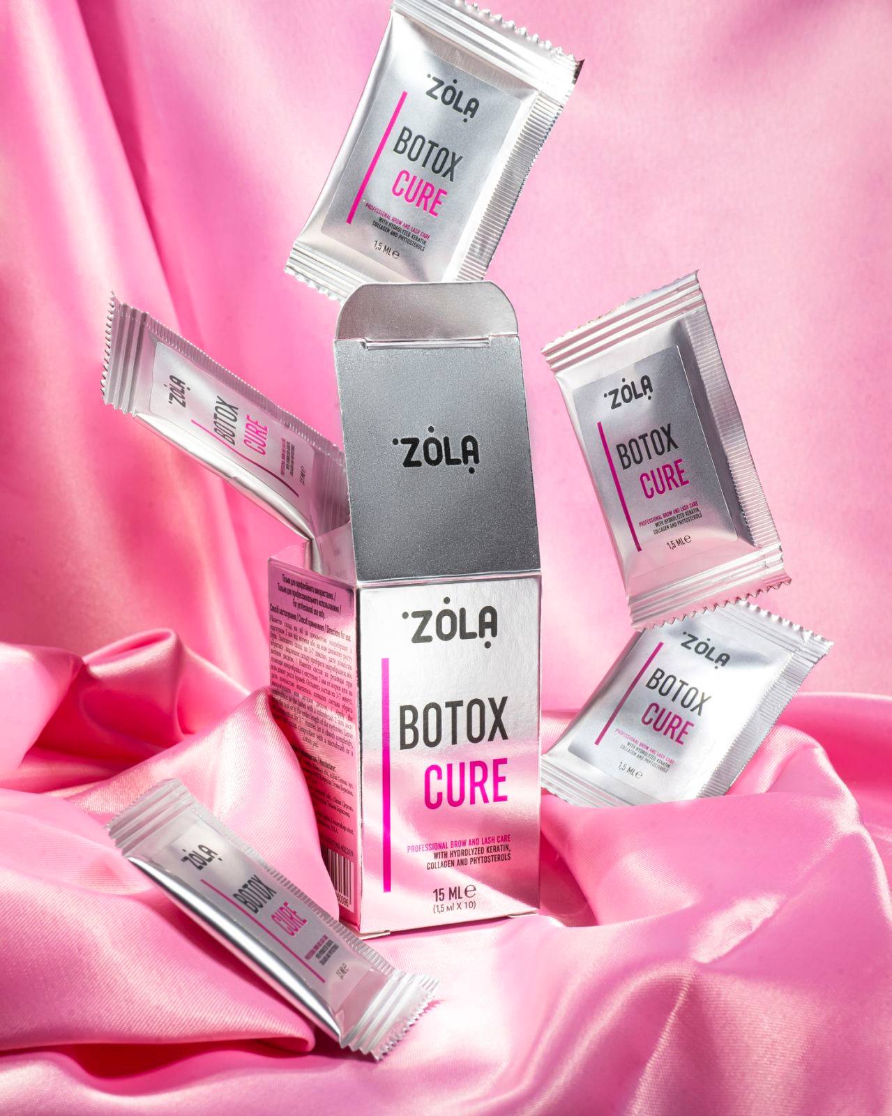 Botox pentru sprâncene și gene ZOLA în sachet Botox Cure 1,5 ml x 10 buc.
