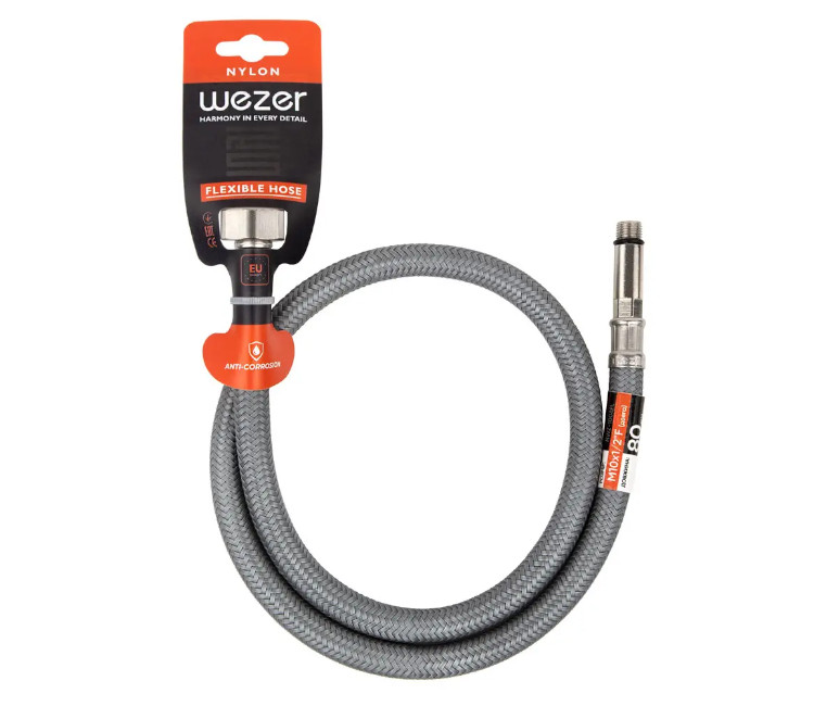 Furtun de alimentare WEZER M10×½" 1.0 m - NWZ-1010FL (lung)