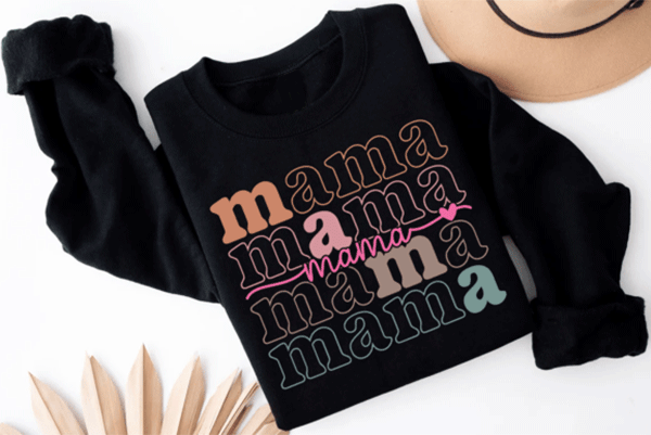 Pulover personalizat Mama, mama, negru, marimea M
