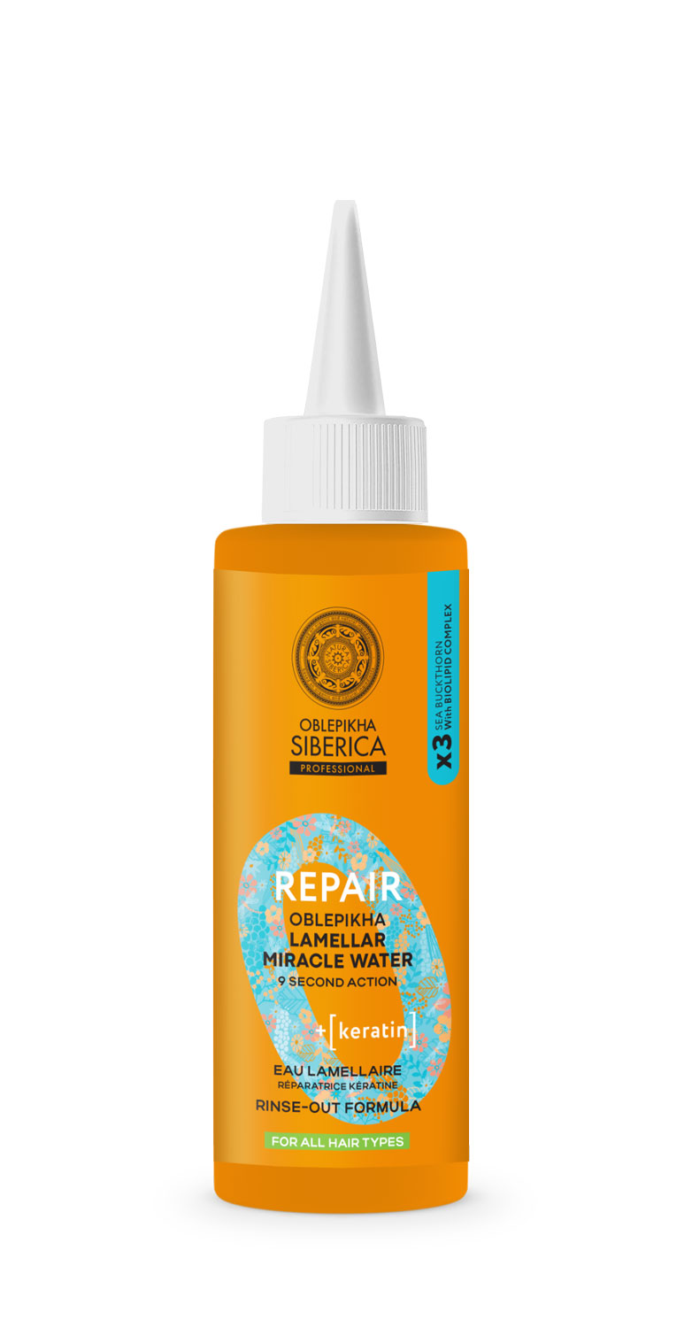 NS Oblepikha Apă miraculoasă pentru toate tipurile de păr Lamellara Repair 200ml