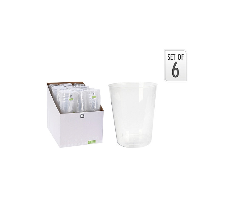 Set de păhare reutilizabile EH 6buc. 500ml - transparent (49662)