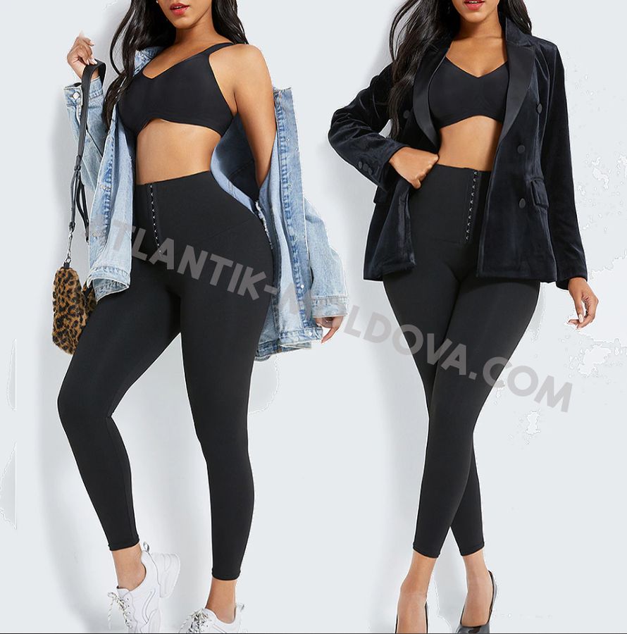 Colanți  de compresie cu corset Push Up