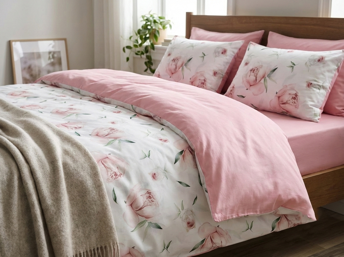 Set 1,5 cu cearșaf elastic 140x200 SR009