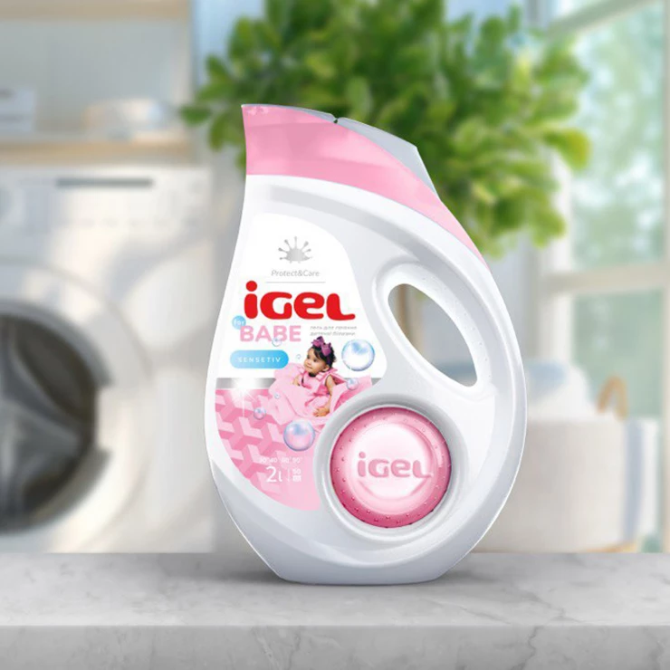 Detergent lichid pentru rufe copii iGEL Baby 2 L / 50 spalari