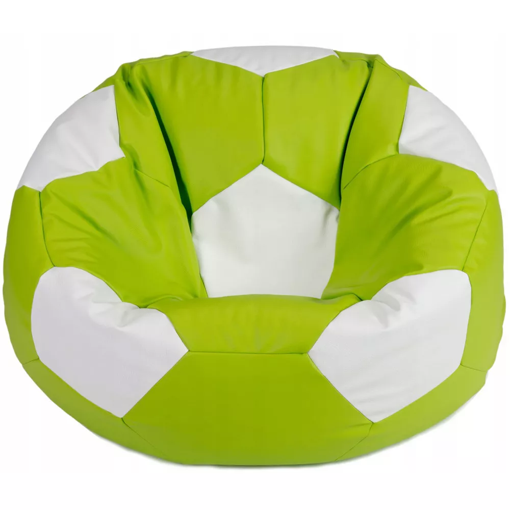 BeanBag Minge marimea M, culoarea verde cu alb din ecopiele