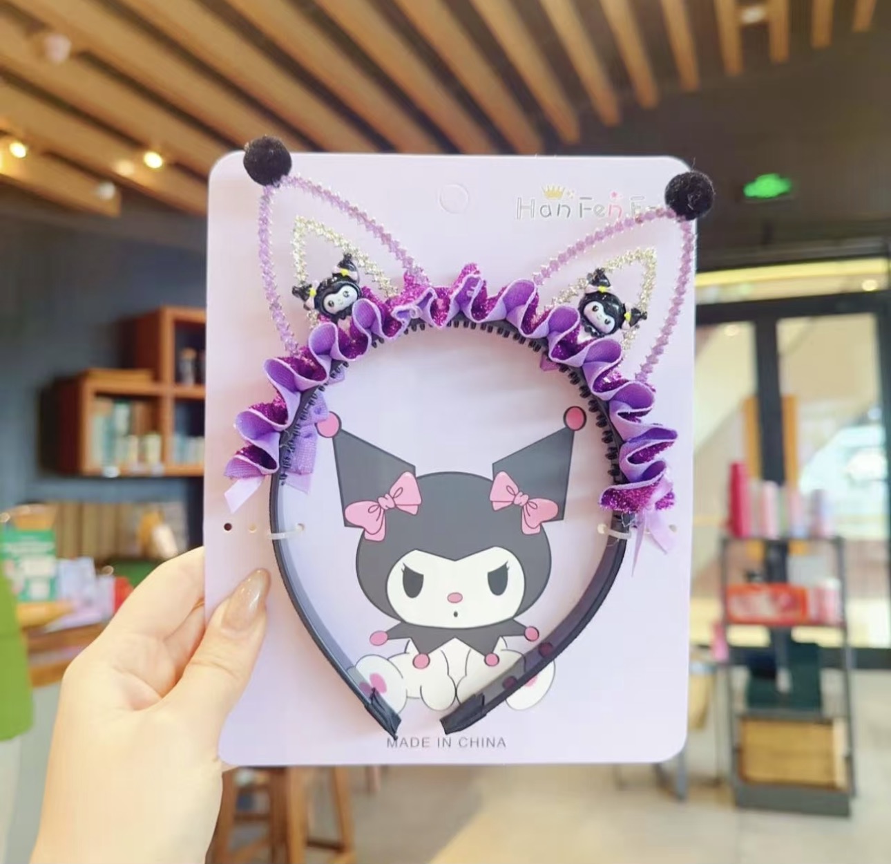 Cerc cu urechi in stil Kuromi
