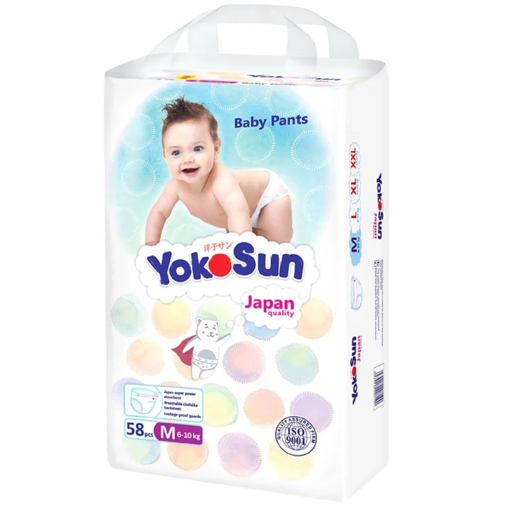YOKOSUN Scutece chiloti pentru copii M 58buc