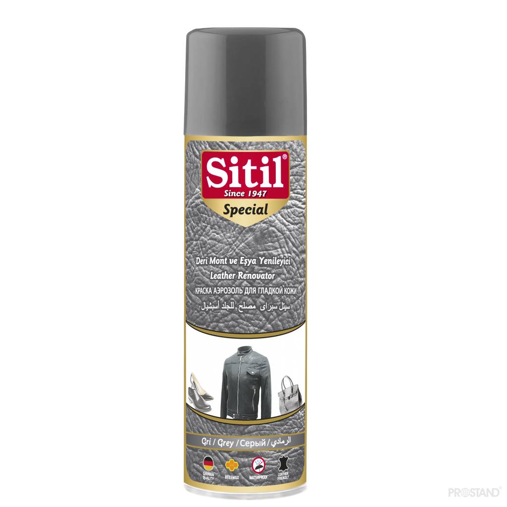 SITIL Спрей краска для гладкой кожи 250мл 167SSMB (09  grey)