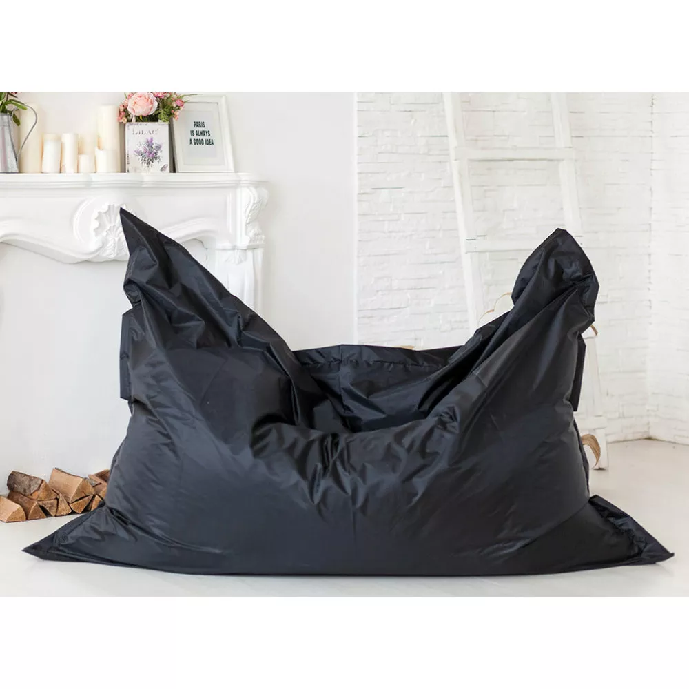 Fotoliu BeanBag Pernă  mărimea XXL, din Oxford 300D culoare neagră de la producatorul