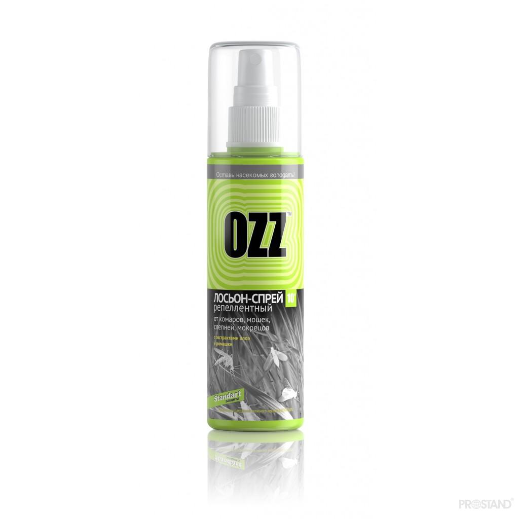 OZZ Standart  Lotiune-sprei contra insectelor cu extract de aloe si musetel  100ml