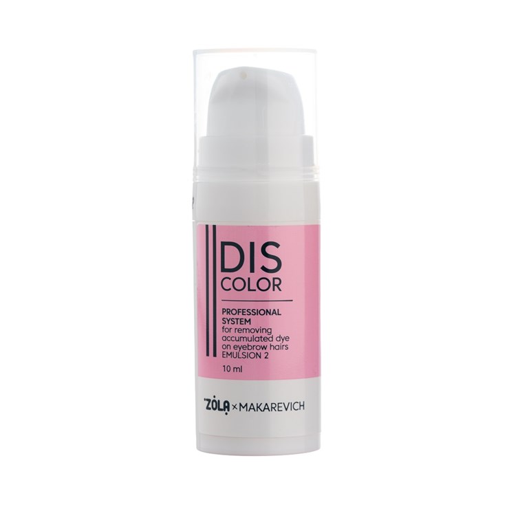 ZOLA x Makarevich DISCOLOR Emulsion 1 sistem profesional pentru îndepărtarea pigmentului acumulat din sprâncene