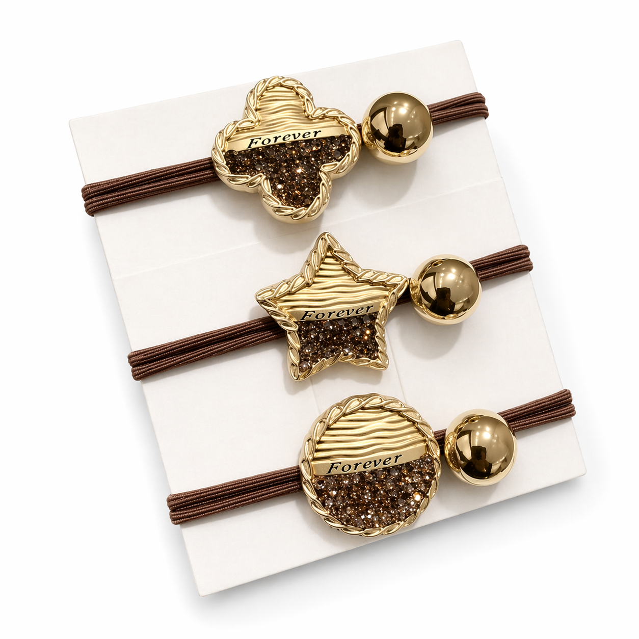 Set elegant de elastice pentru păr