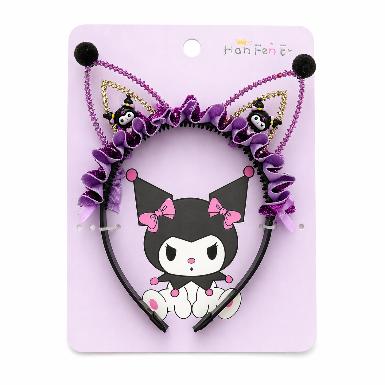 Cerc cu urechi in stil Kuromi