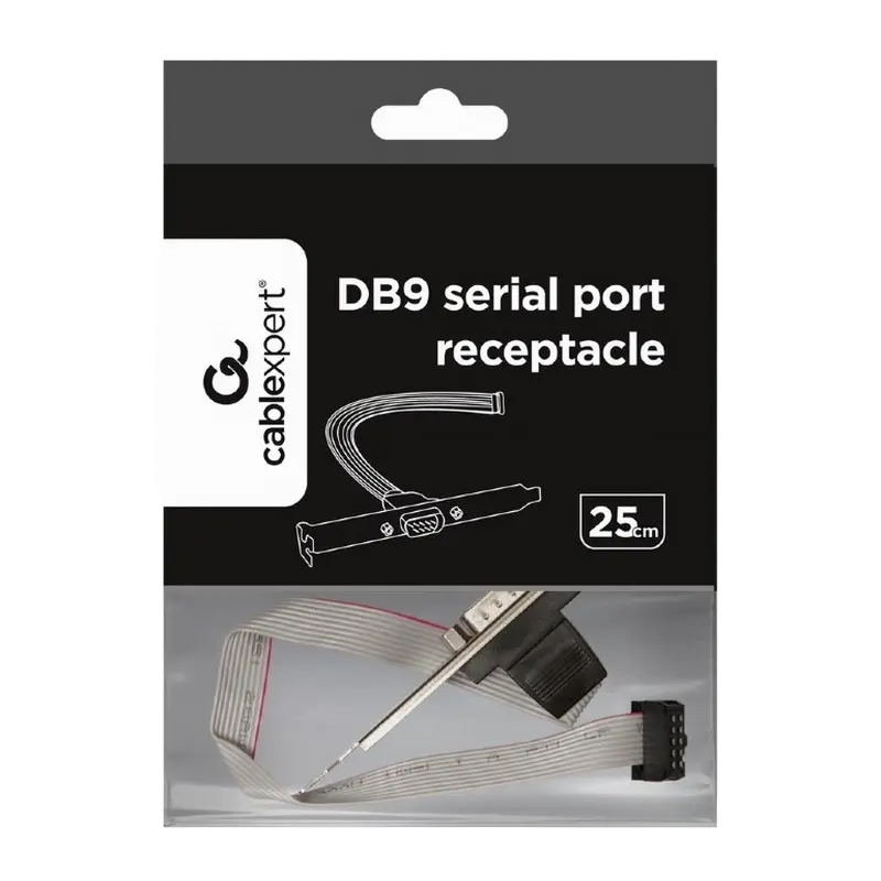  Receptacul pentru port serial DB9 pe suport Cablexpert CCDB9RECEPTACLE
