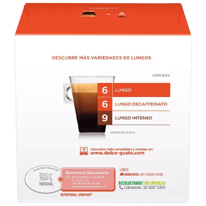 Cafea Nescafe Dolce Gusto Caffe Lungo, 16 cap.
