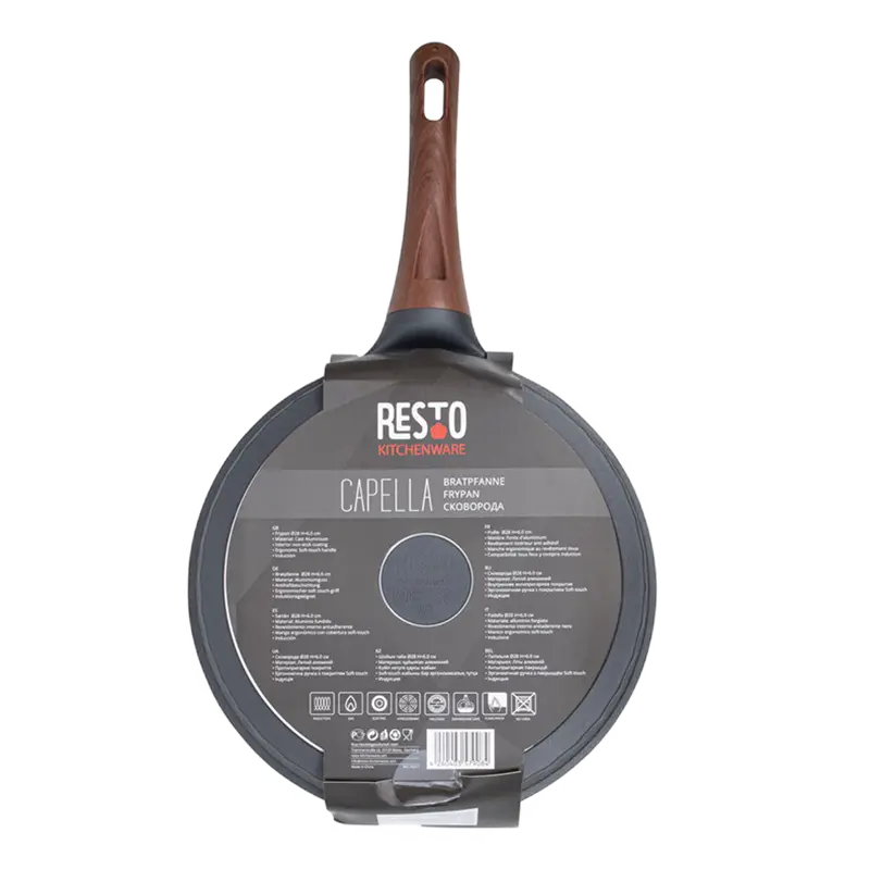 Tigaie RESTO 93511, 28cm, Negru