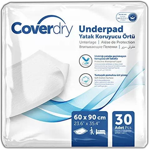 Pelinci de unica folosinta Standard p/u adulti Coverdry 30buc  60*90cm
