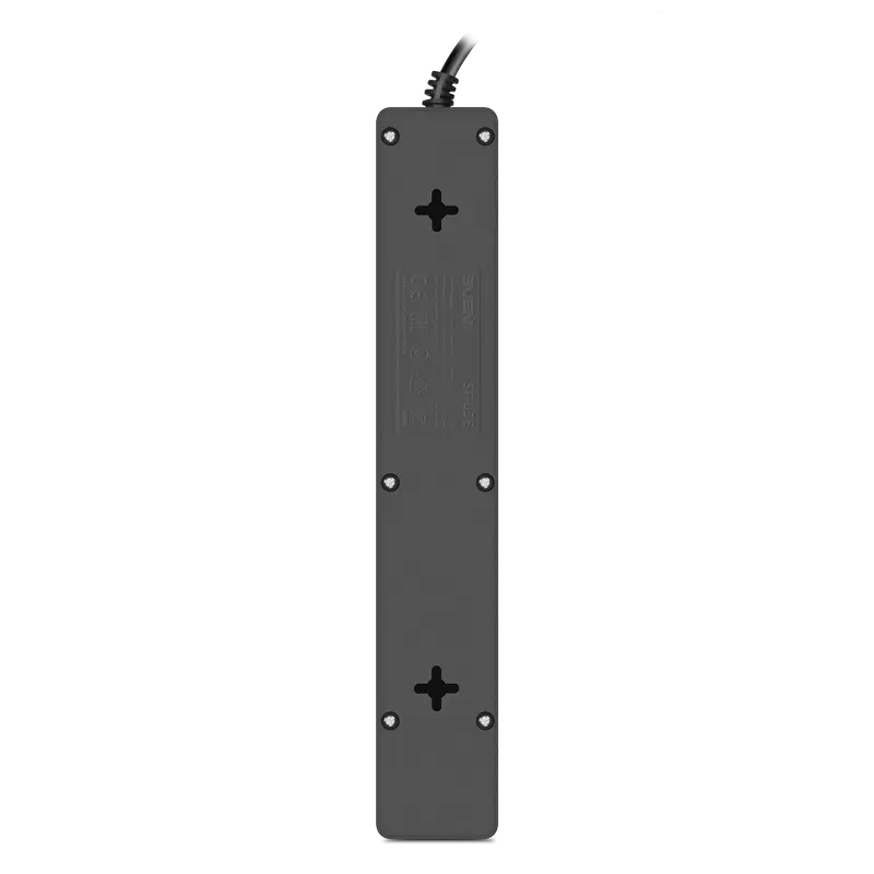 Prelungitor electric SVEN SF-05E, 5 Prize, 3m, Negru