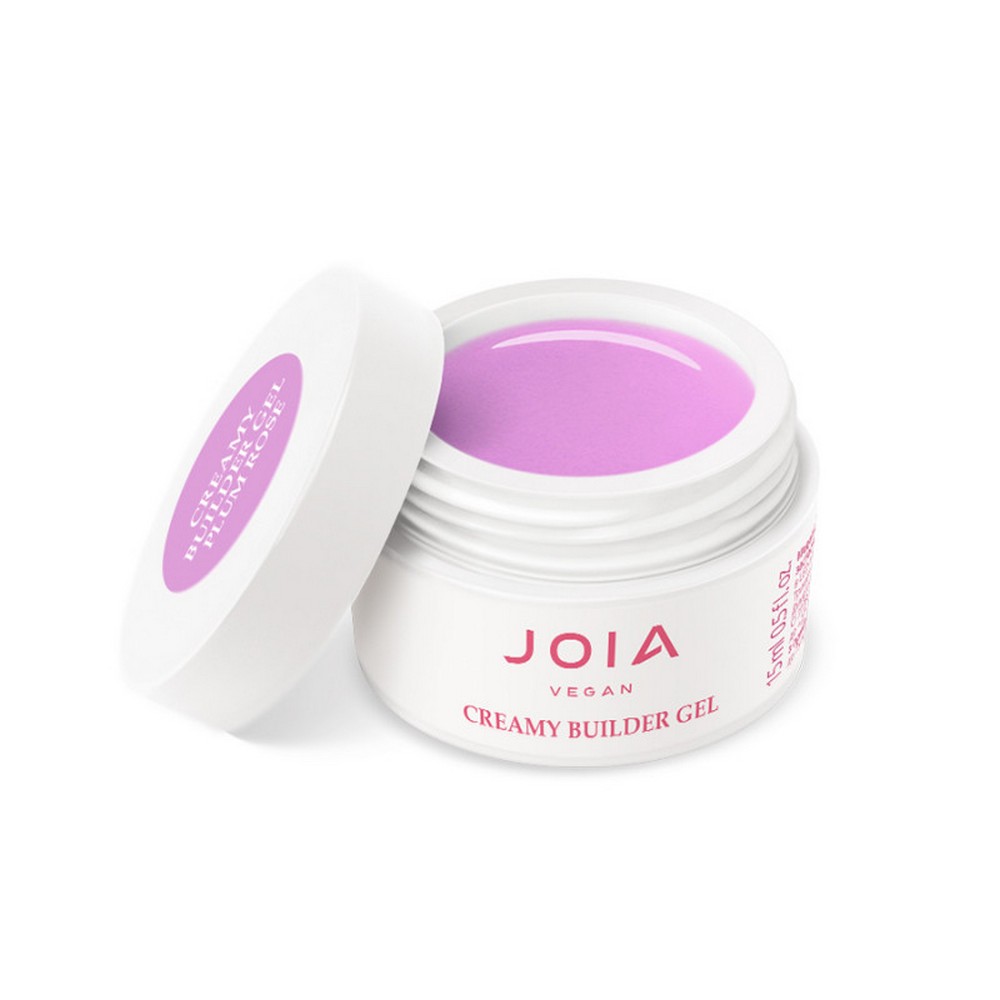 Creamy Builder Gel JOIA vegan, Trandafir prună, 15 ml