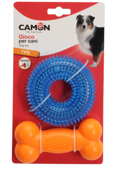 CAMON dog toy TPR kit of 2 pieces, jucărie pentru câini