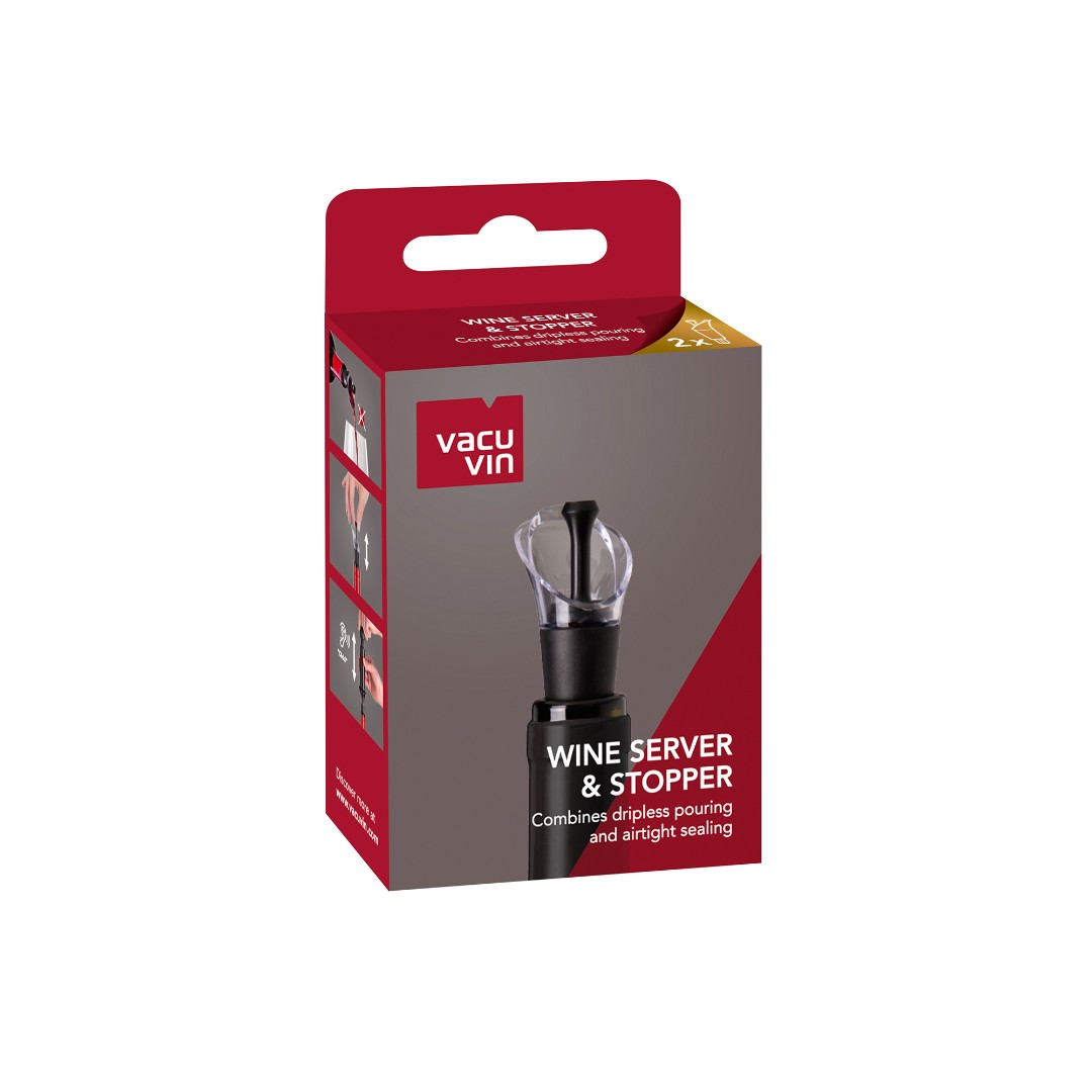 Vacu Vin Wine Server & Stopper | Set of 2