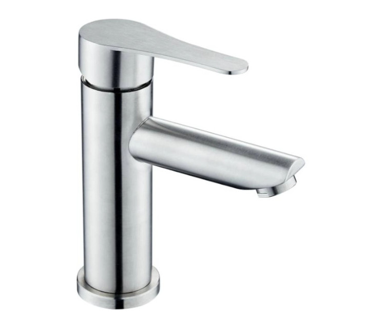 Baterie pentru lavoar WEZER EKO1A-17 Ø35 (inox satinat)