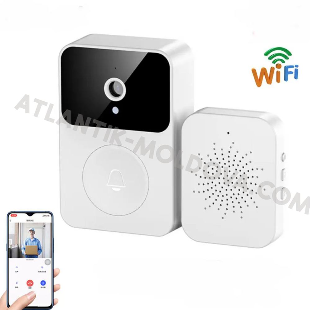 Sonerie video wireless X9 cu Wi-Fi