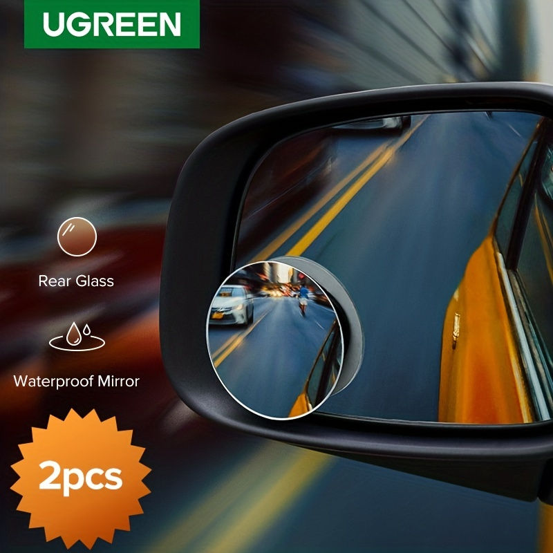 Oglinzi Unghi Mort UGREEN, Set 2 buc, Ajustabile 360°, Vedere Panoramică HD (LP194)