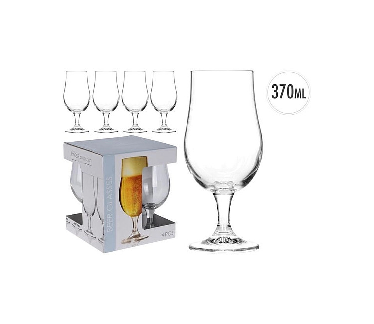 Set de pocale pentru bere "EH Munique" 4buc. 370ml - 18cm (38630)