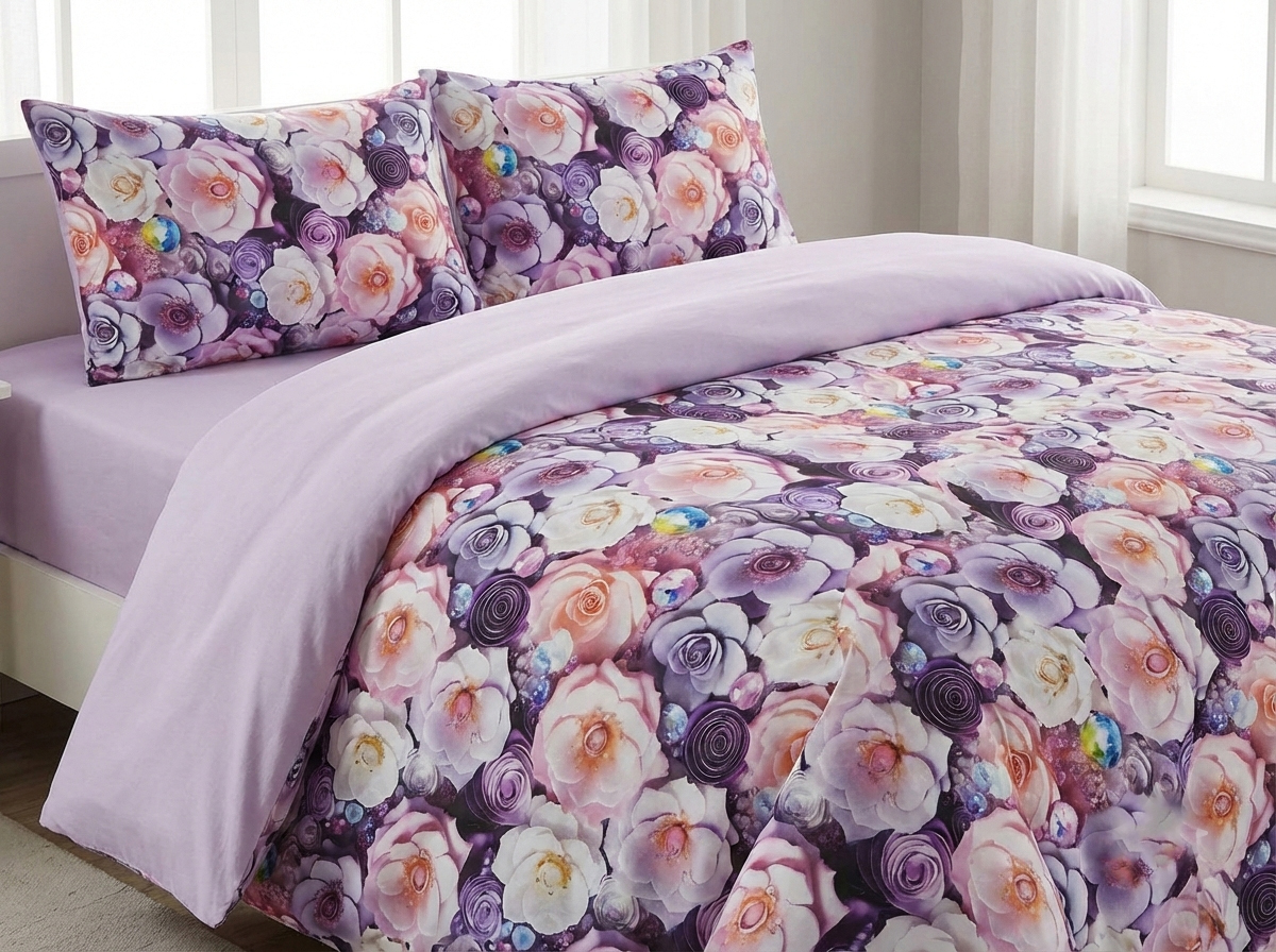 Set 1,5 cu cearșaf elastic 140x200 SR004