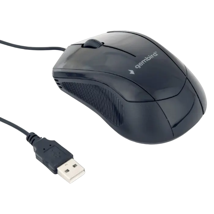 Mouse Gembird MUS-3B-02, Negru