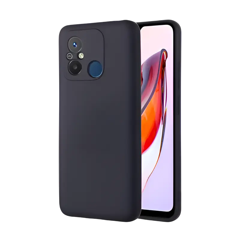 Husă Xcover Xiaomi Redmi 12C - Soft Touch (Microfiber), Negru